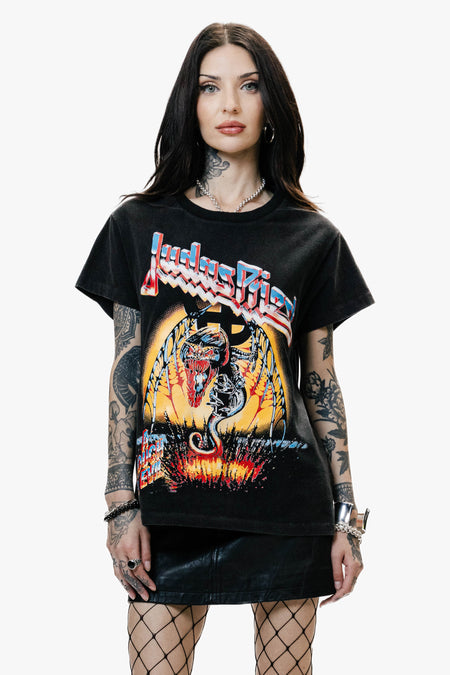 JUDAS PRIEST A TOUCH OF EVIL VINTAGE T-SHIRT