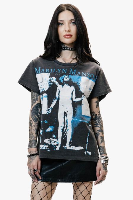 MARILYN MANSON ANGEL WITH THE SCABBED WINGS VINTAGE T-SHIRT