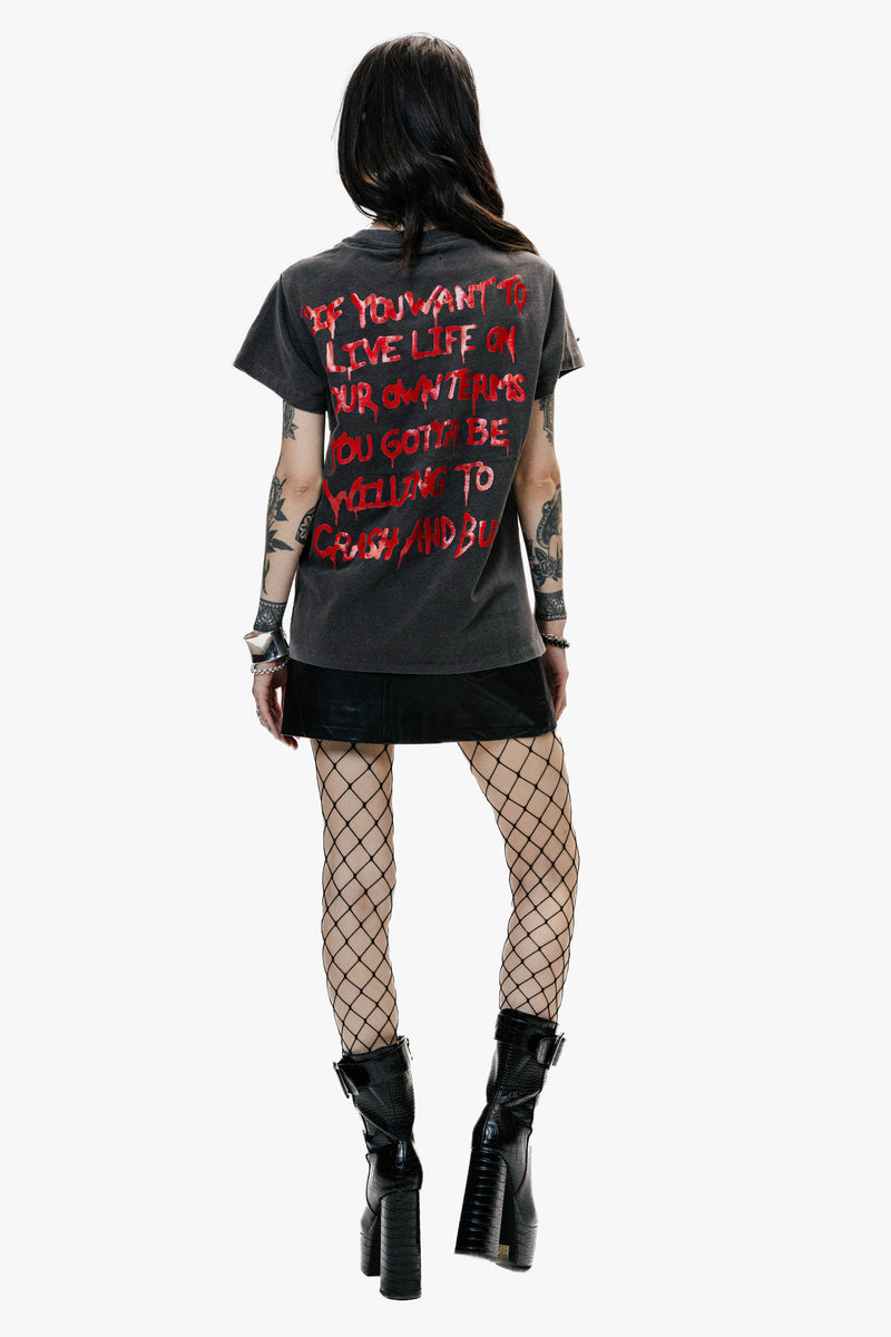 MOTLEY CRUE CRASH & BURN VINTAGE T-SHIRT