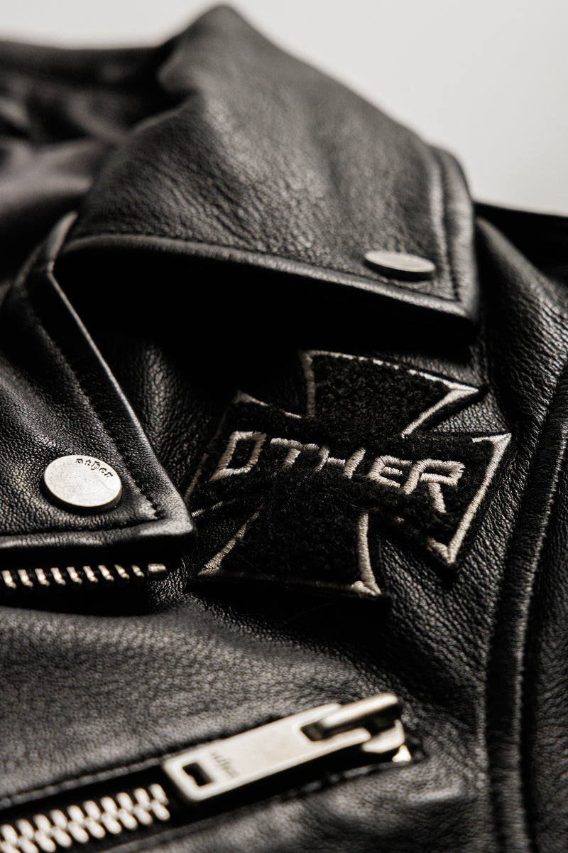 The Skull & Crossbones Patch Deuce Biker Jacket