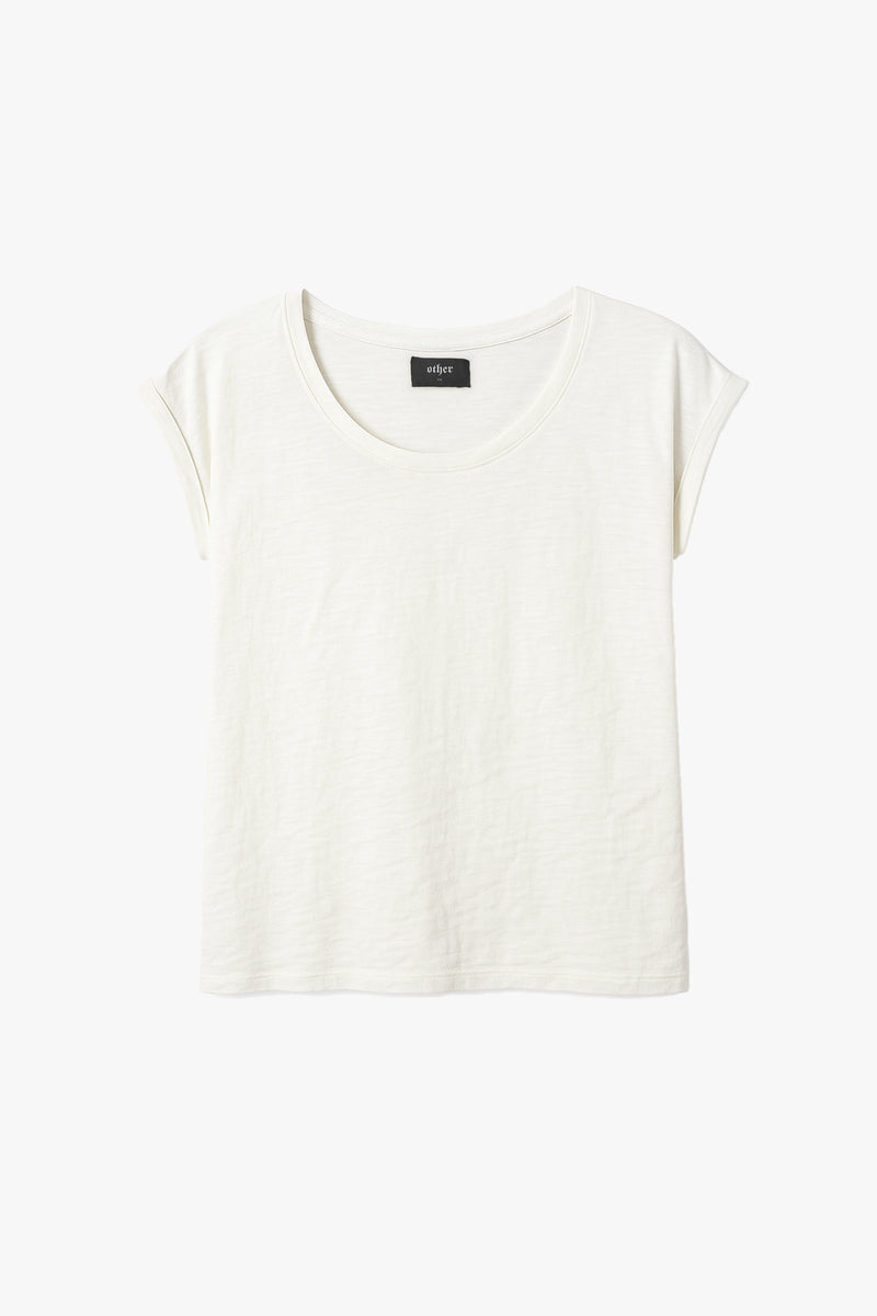 Lazarus Scoop Neck T-Shirt - Bone