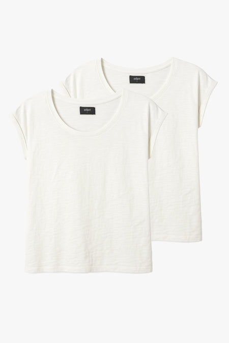 Lazarus Scoop Neck T-Shirt Bundle - Bone