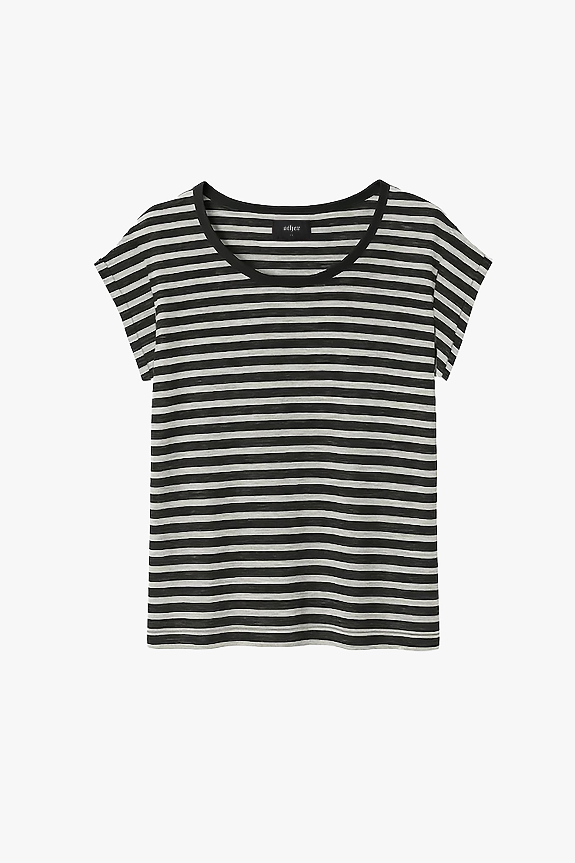Lazarus Scoop Neck T-Shirt - Stripe ‐ OTHER