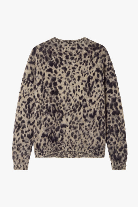 Berwick Brushed Mohair Knit Jumper - Leopard