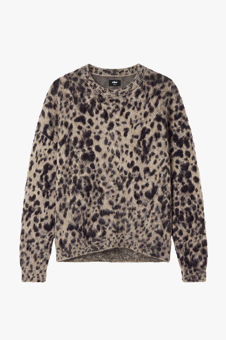 Berwick Brushed Mohair Knit Jumper - Leopard