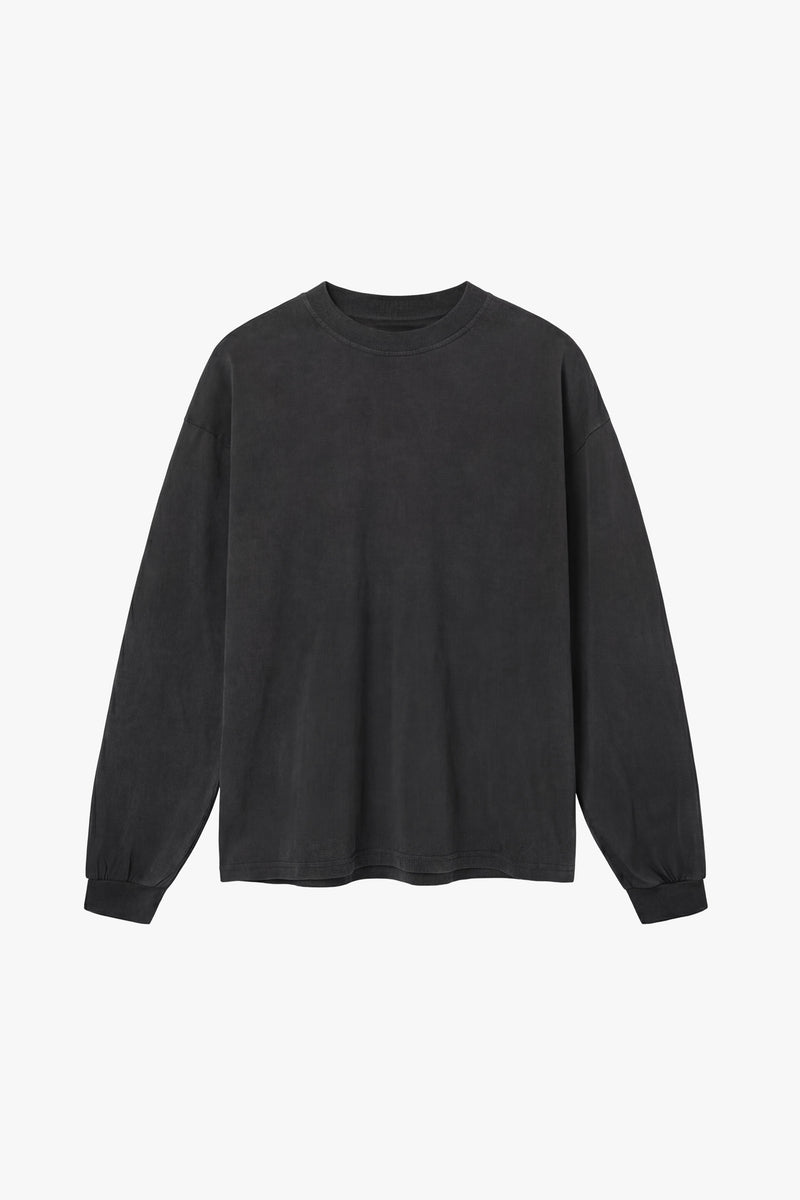 Vintage Issue Oversized L/S T-Shirt - Vintage Black-Women