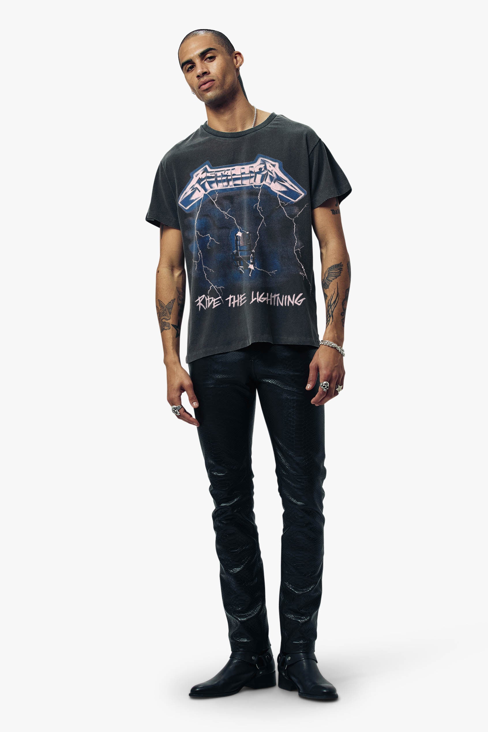 METALLICA RIDE THE LIGHTNING EURO TOUR VINTAGE T-SHIRT ‐ OTHER