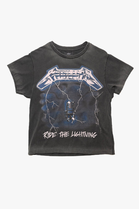 METALLICA RIDE THE LIGHTNING EURO TOUR VINTAGE T-SHIRT