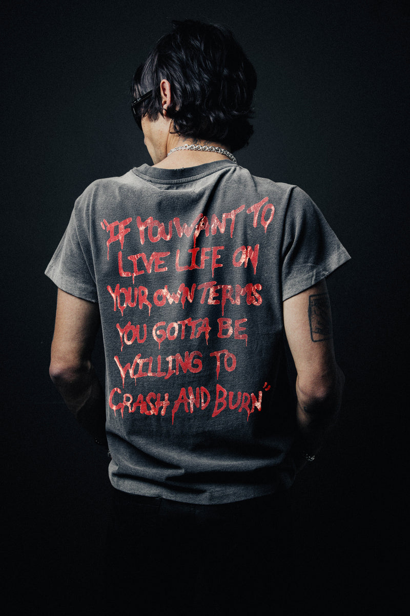 MOTLEY CRUE CRASH & BURN VINTAGE T-SHIRT