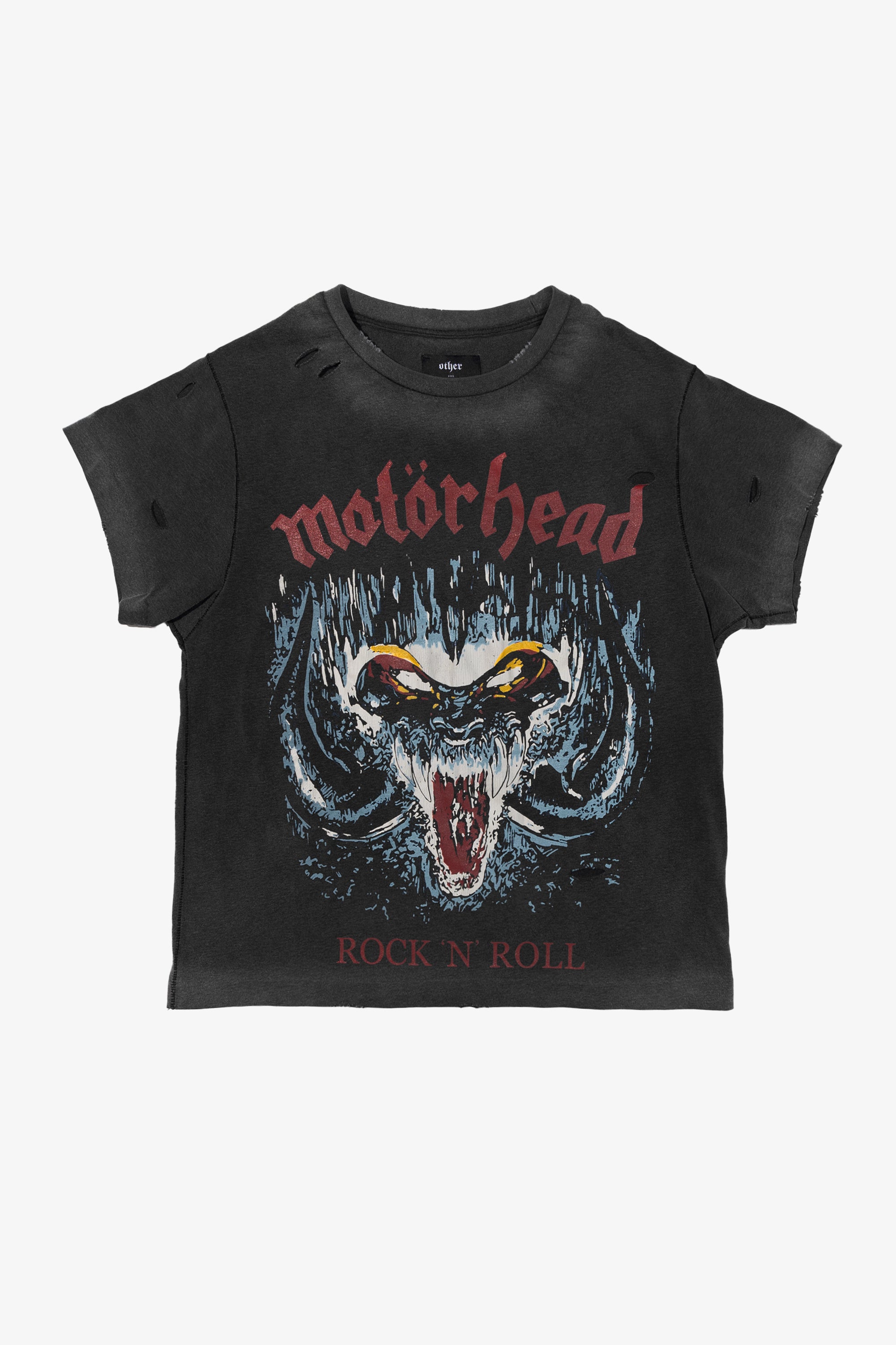 Rock 'n' Roll' Motörhead Vintage Tee | Heavy Relic Black ‐ OTHER