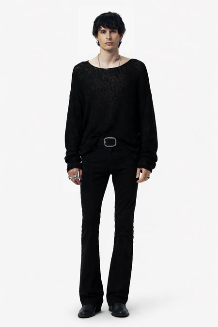 OVERSIZED NAVARRO JUMPER - BLACK