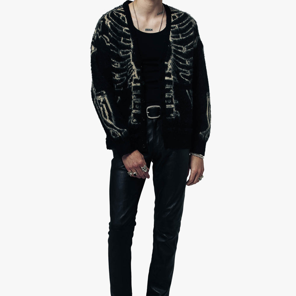 REVERSE SKELETON OVERSIZED CARDIGAN & OTHER
