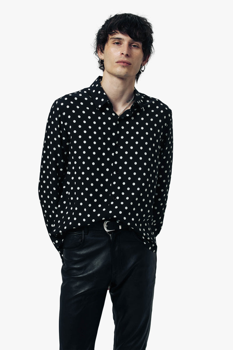 Polka Dot Long Sleeve Shirt