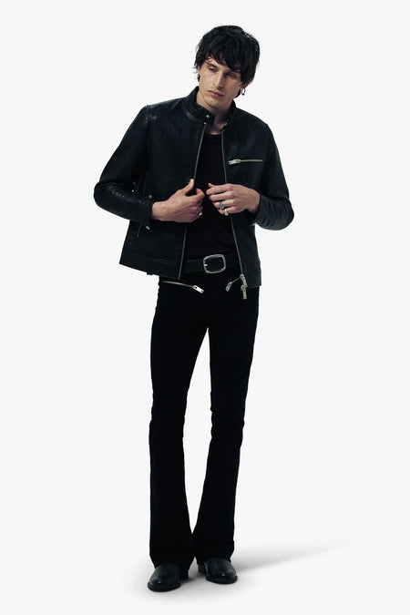 O73H RACER Leather Jacket