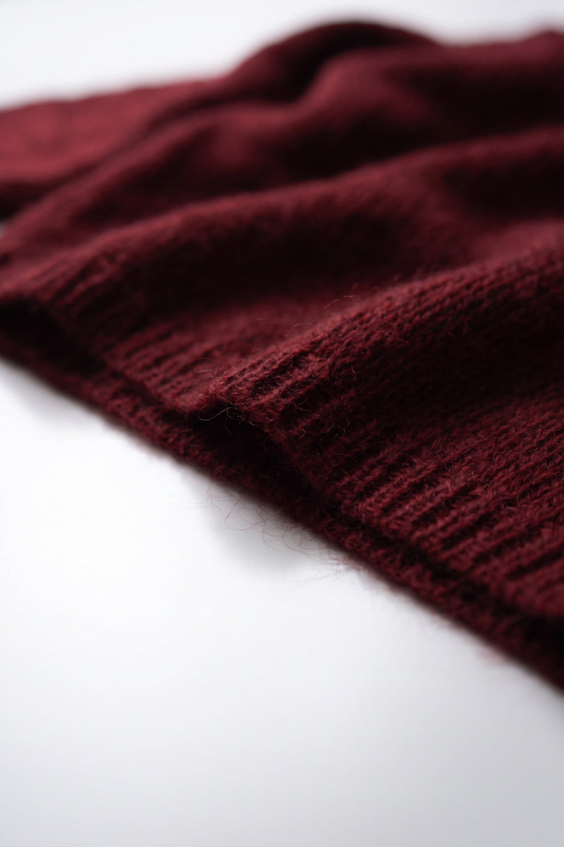 Oversized Mohair Navarro Jumper -  Oxblood