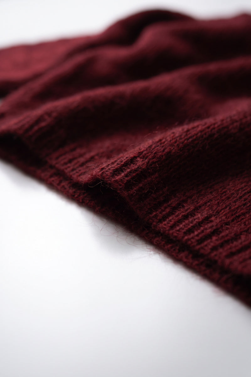 Mohair Navarro Jumper - Oxblood