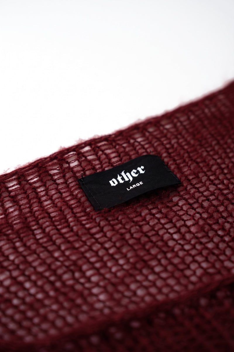 Oversized Mohair Navarro Jumper -  Oxblood - Women