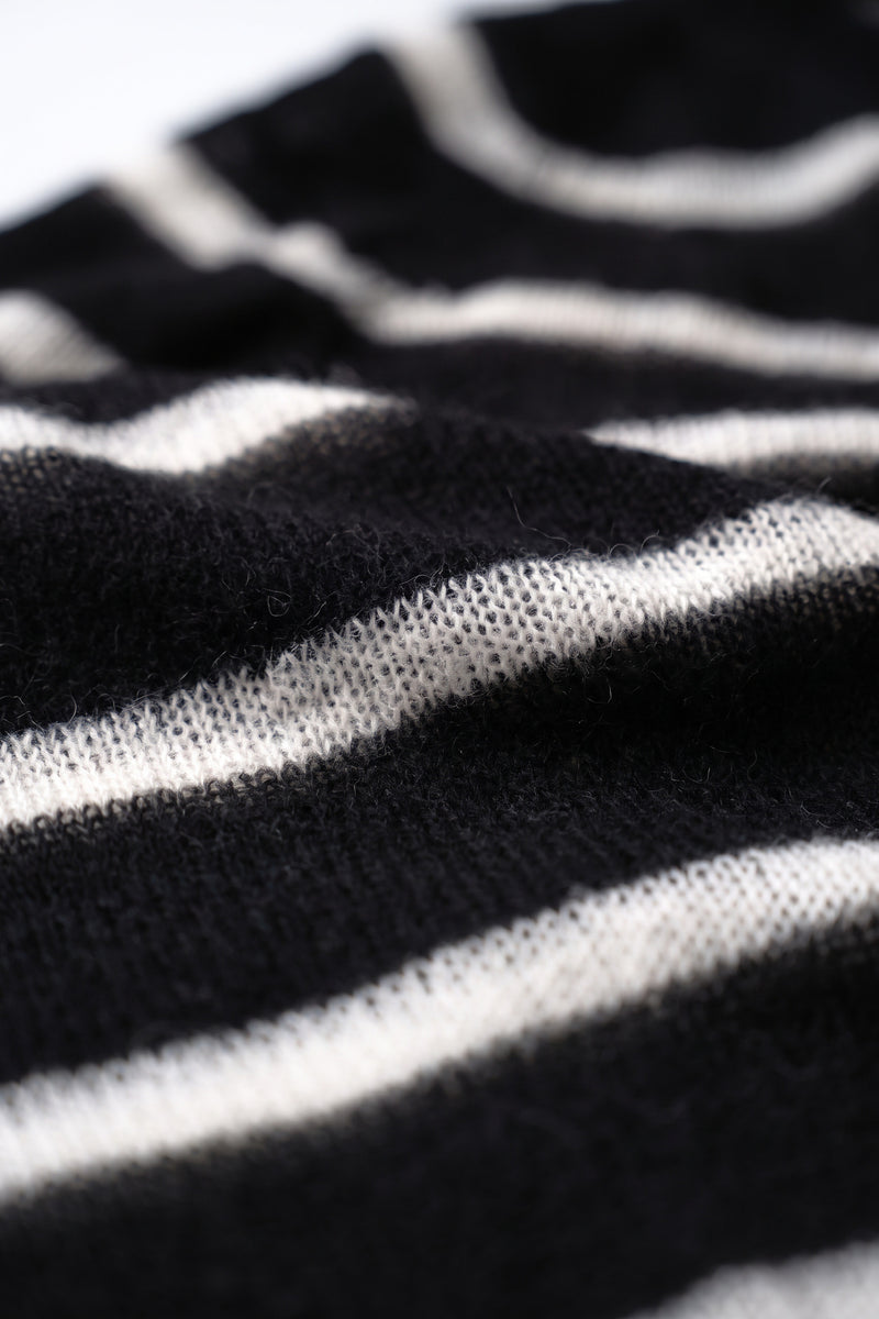BAND STRIPE NAVARRO JUMPER - BLACK & BONE