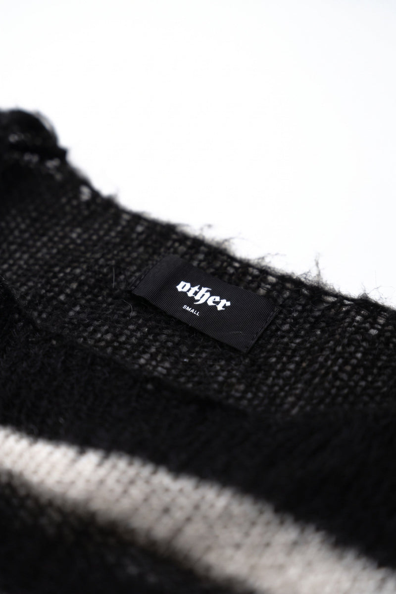 OVERSIZED BAND STRIPE NAVARRO JUMPER - BLACK & BONE