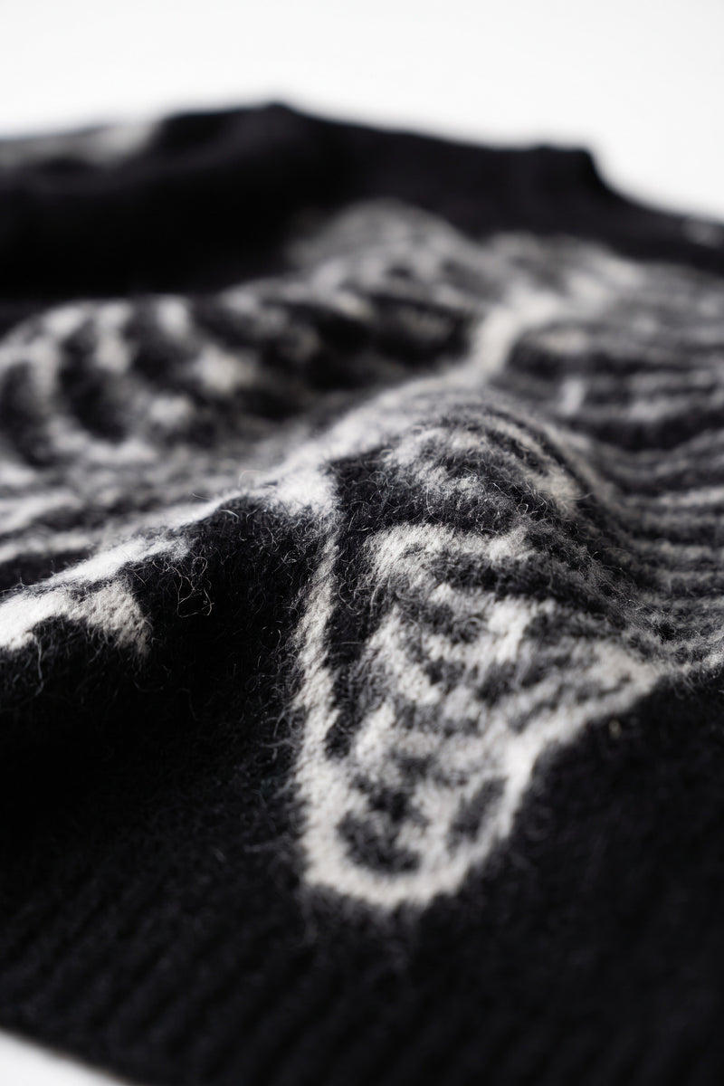 REVERSE SKELETON JUMPER - BLACK - WOMEN