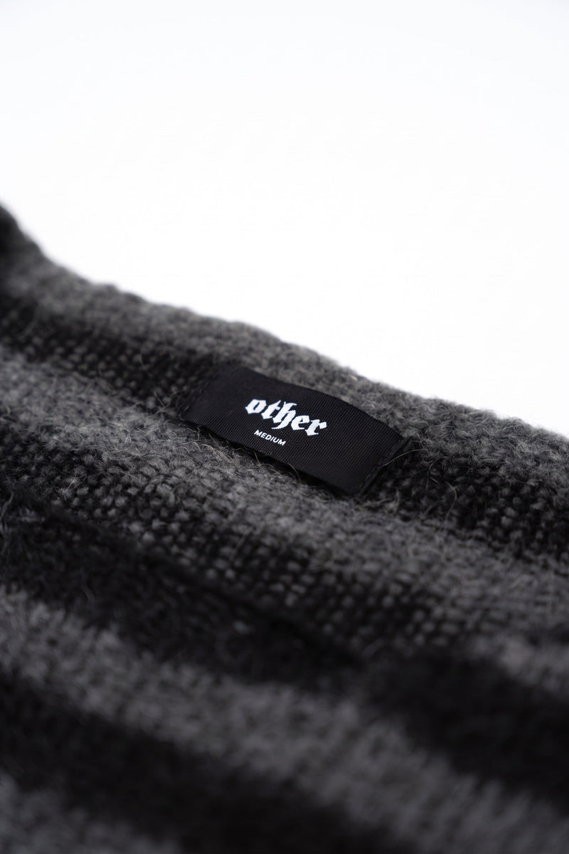CLASSIC STRIPE NAVARRO JUMPER - BLACK & GUN METAL GREY - WOMENS