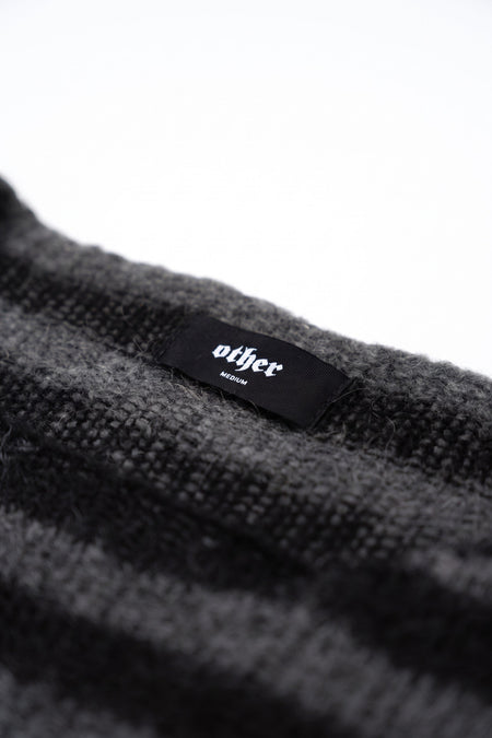CLASSIC STRIPE NAVARRO JUMPER - BLACK & GUN METAL GREY - WOMENS