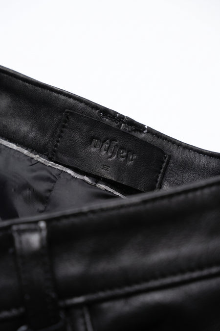 Slim Leather Pants - Black Erase - Women