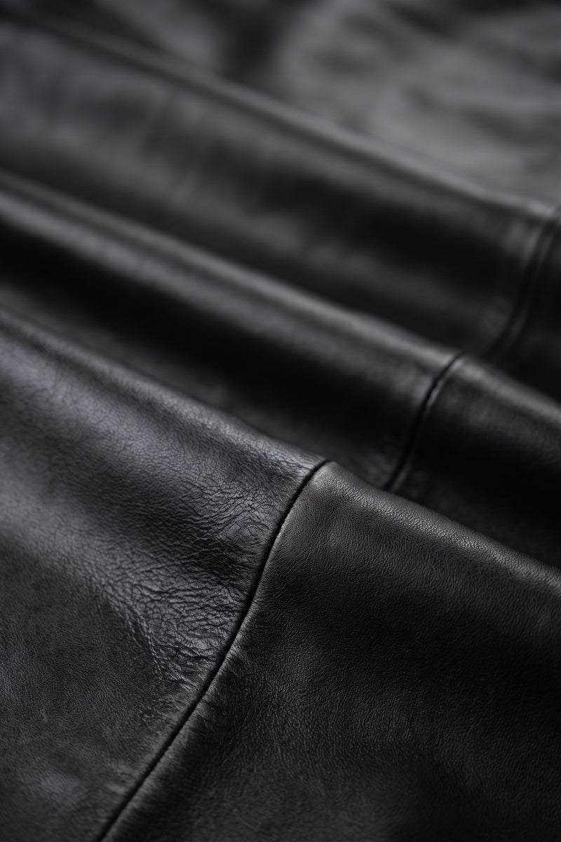 Slim Leather Pants - Black Erase - Women