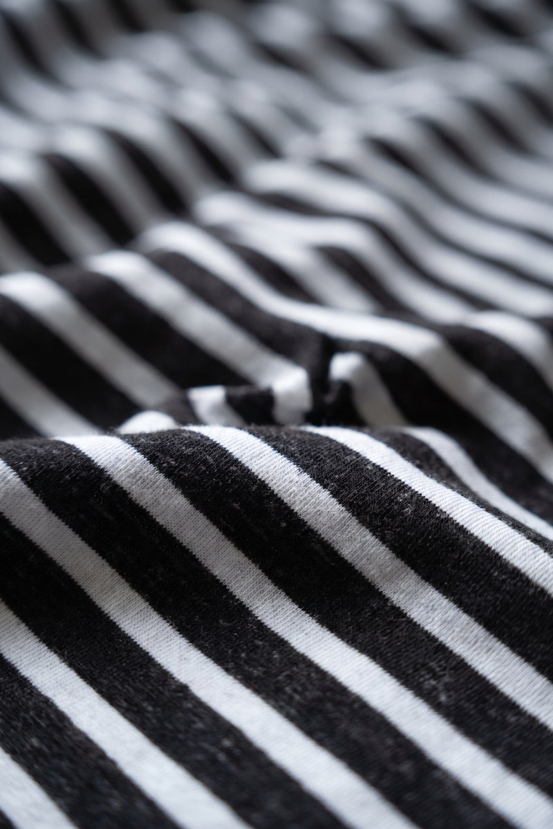 Damon Long Sleeve Henley T Shirt - Stripe
