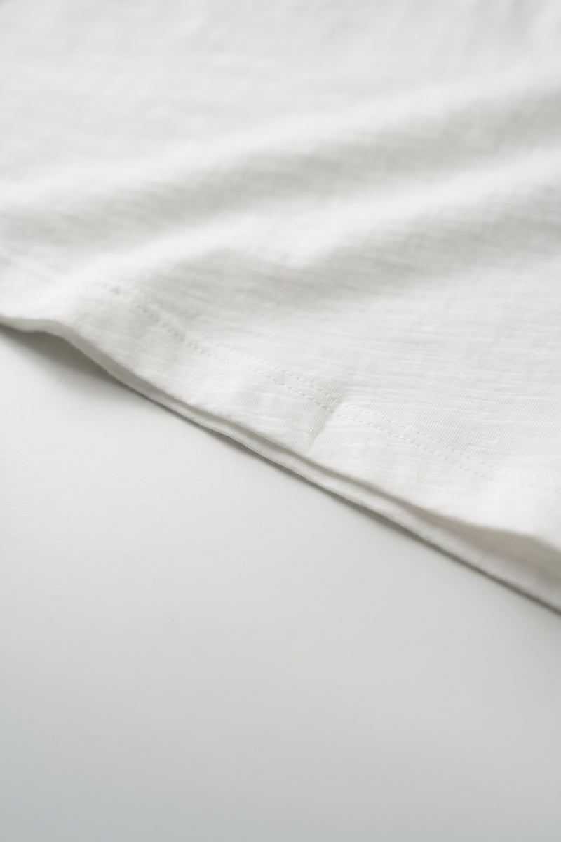 Damon Long Sleeve Henley T-Shirt - Bone
