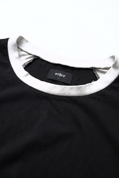 The Vintage Baseball Tee | Black on Black
