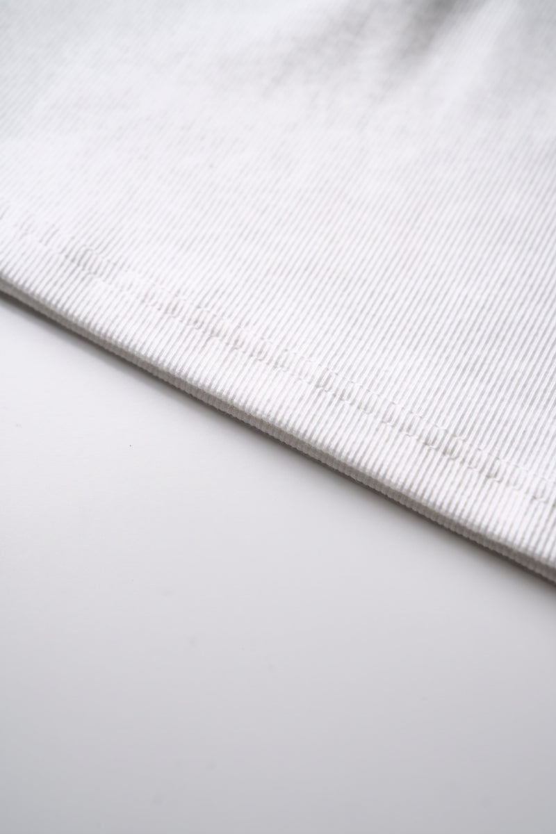 Icon Heavy Rib Beater Vest - White - Women