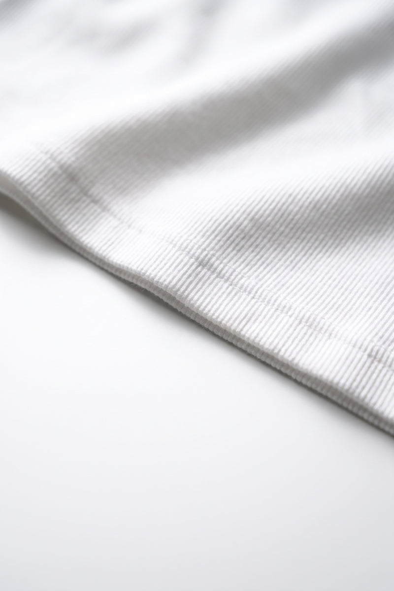HEAVY RIB BEATER VEST -White