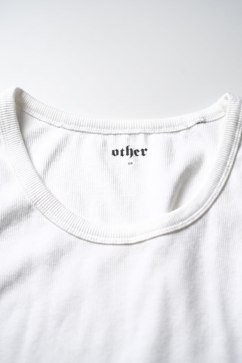 HEAVY RIB BEATER VEST -White