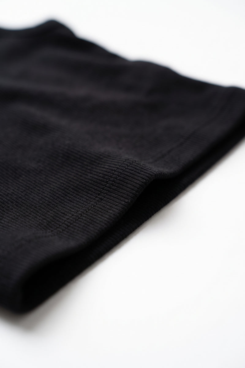 HEAVY RIB BEATER VEST - Black