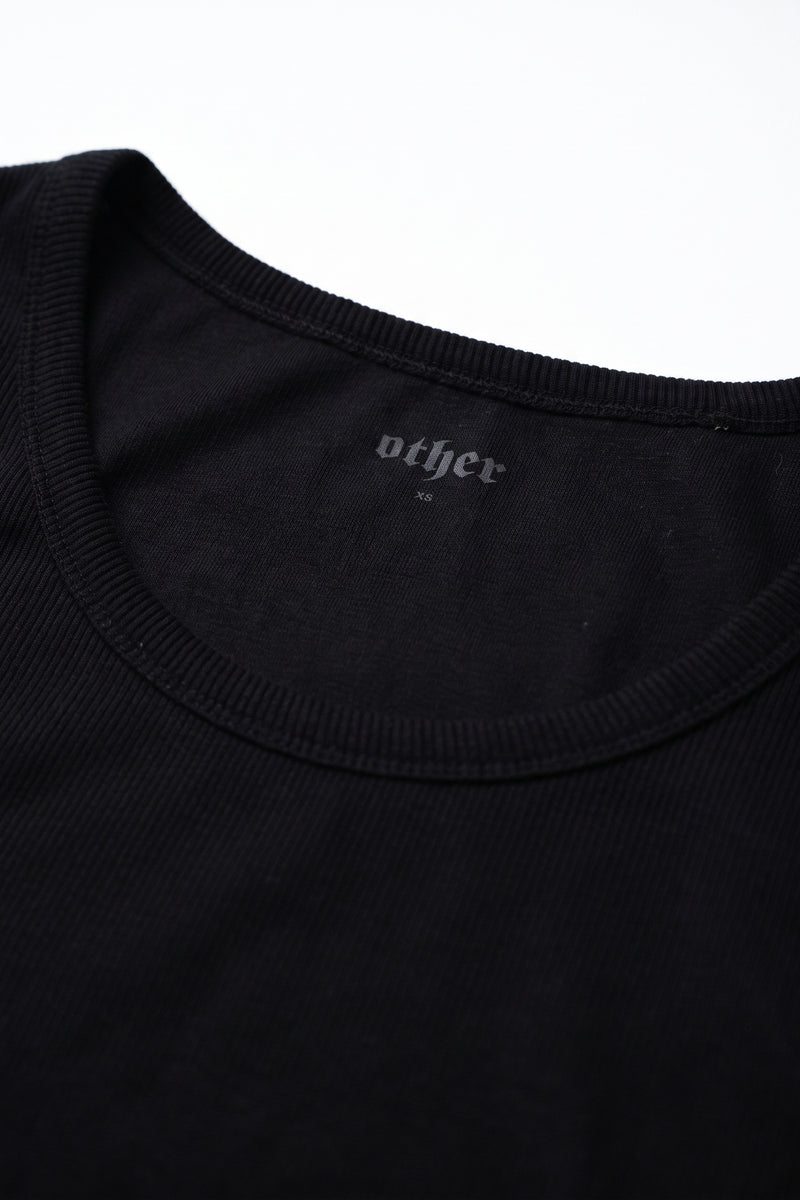 HEAVY RIB BEATER VEST - Black
