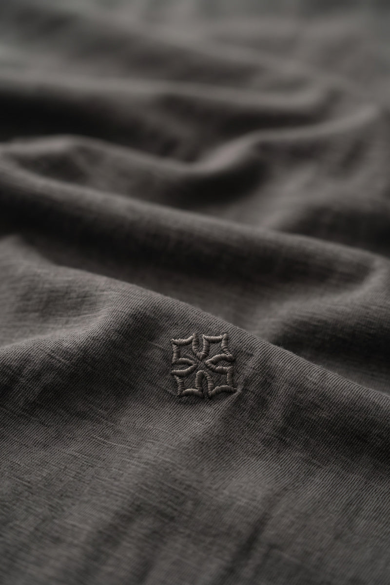 Icon Raw Scoop Tee - Aged Grey