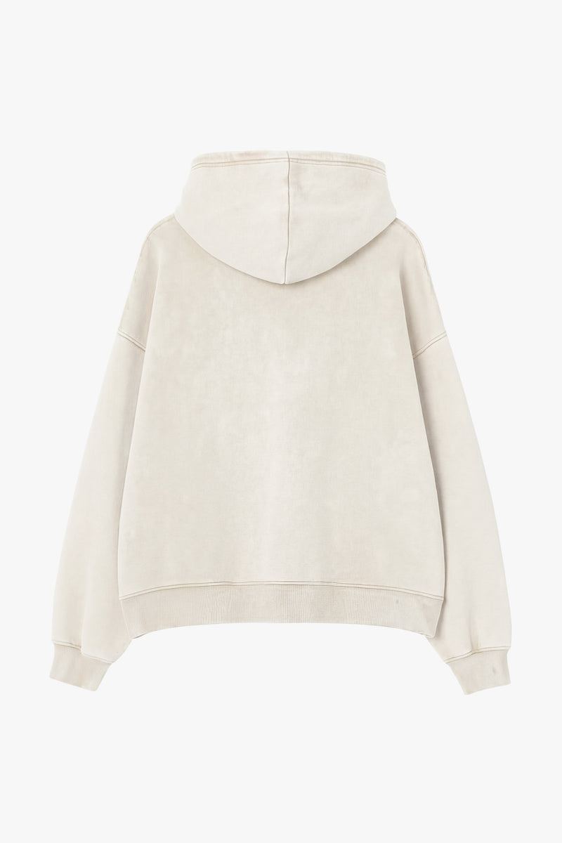 Vintage Issue  Oversized Hoodie - Vintage White-Women