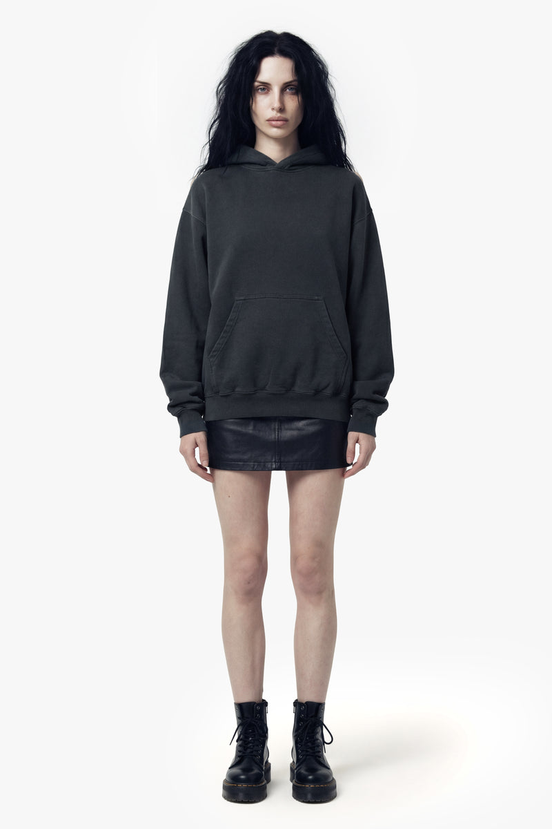 Vintage Issue  Oversized Hoodie - Vintage Black-Women
