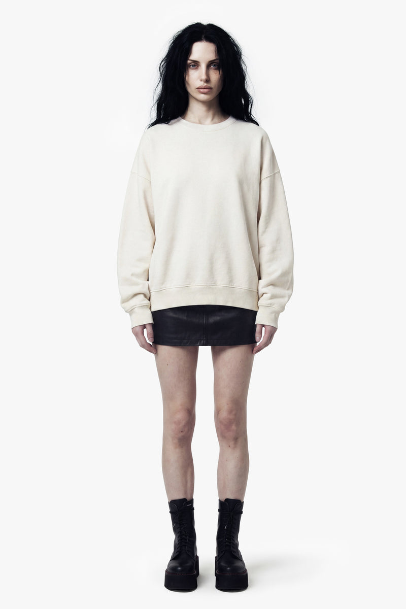 Vintage Issue Oversized Sweatshirt - Vintage White-Women