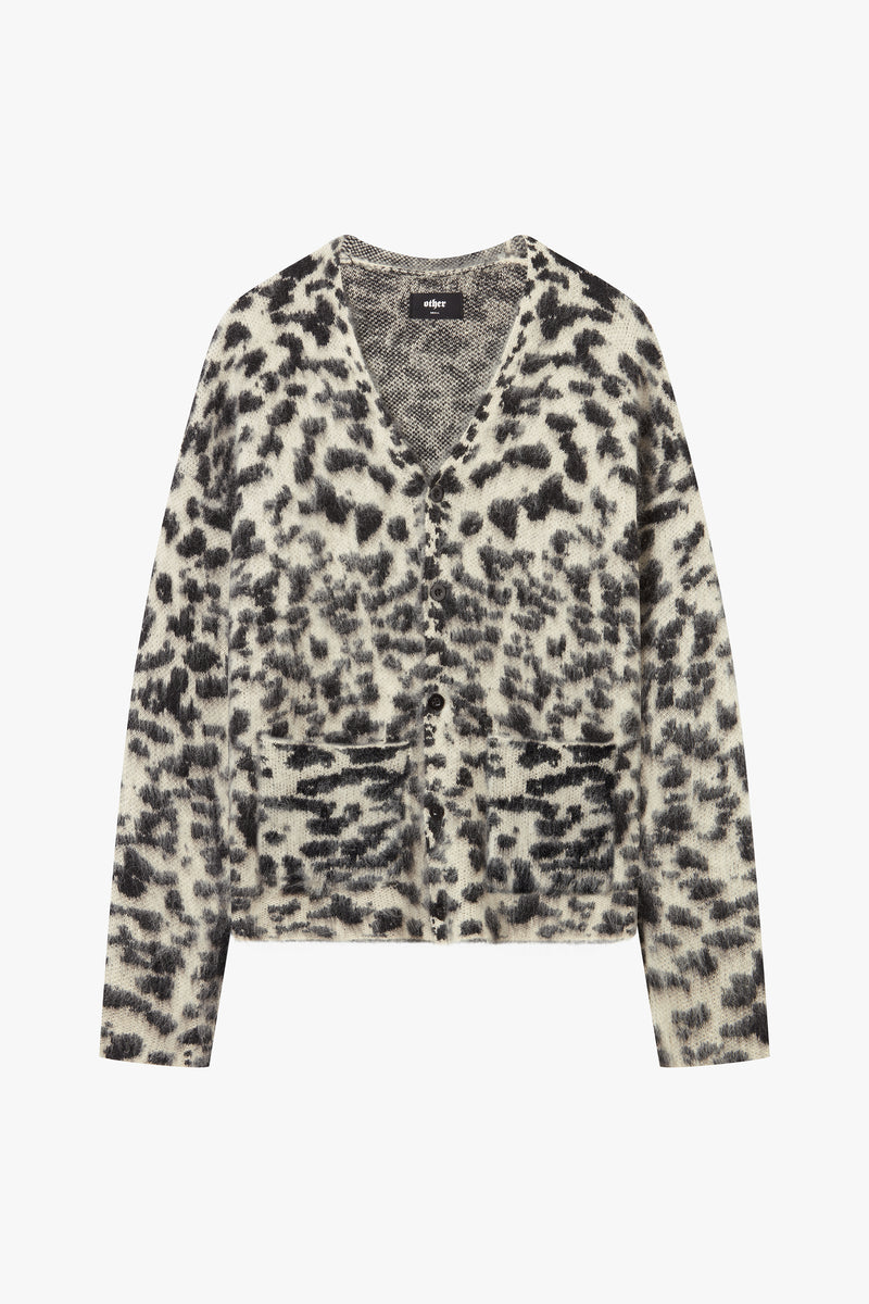 Brush Knit Leopard Cardigan OTHER