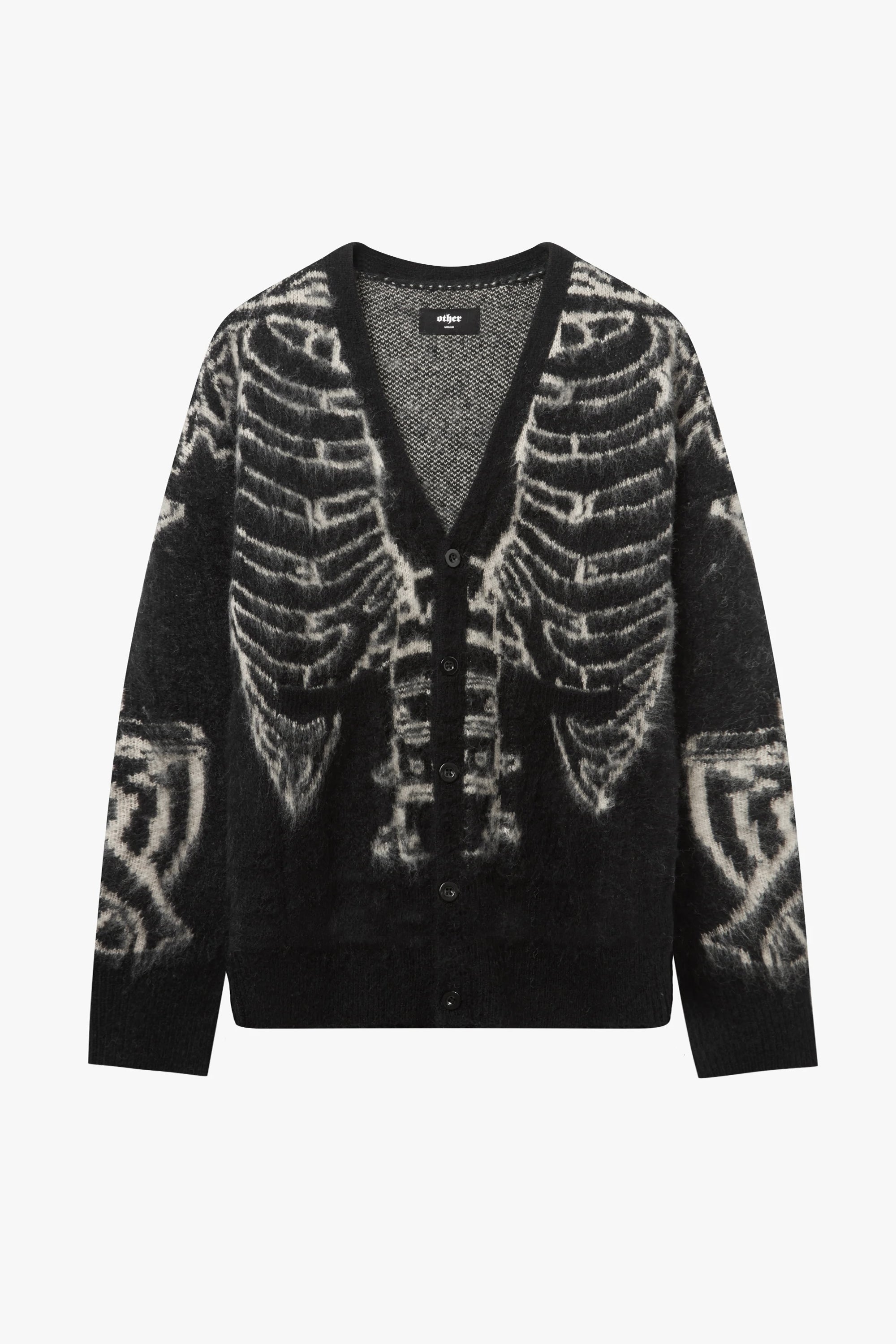 REVERSE SKELETON OVERSIZED CARDIGAN ‐ OTHER