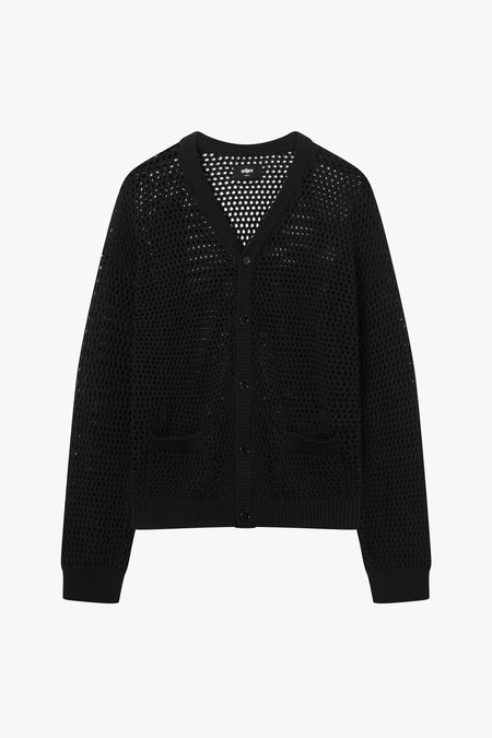 Oversized Weave Knit Cardigan