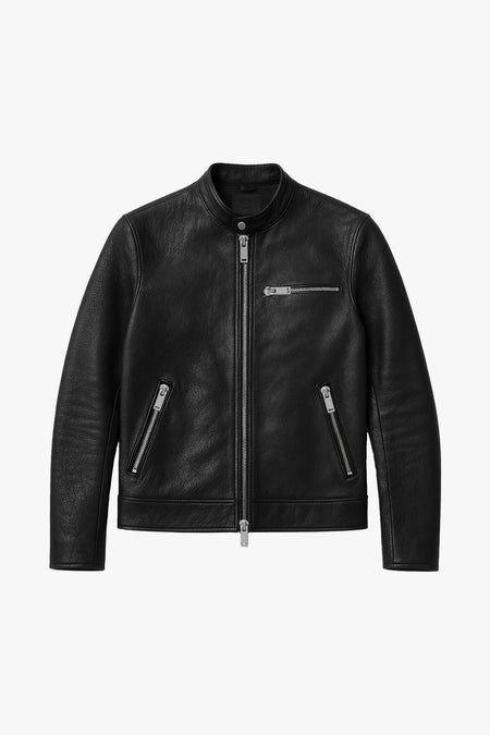 O73H RACER Leather Jacket