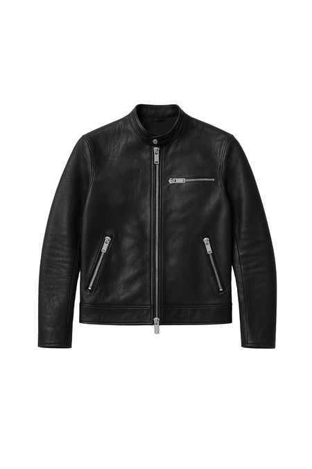 O73H RACER Leather Jacket