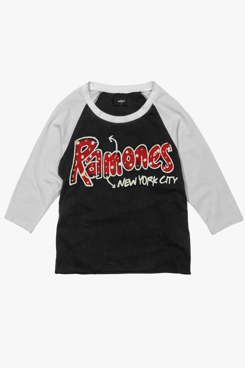 RAMONES NYC VINTAGE BASEBALL TEE