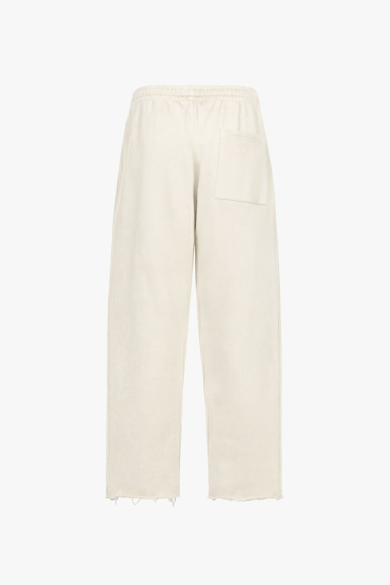 Icon Vintage Issue Raw Edge Wide Leg Sweatpants - Vintage White - Women