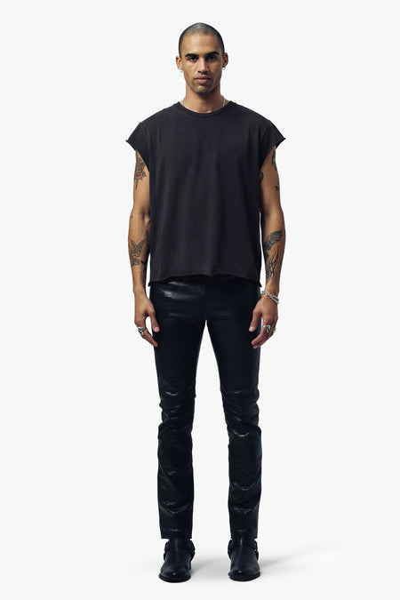 Vintage Issue Raw Edge T-Shirt - Worn Black