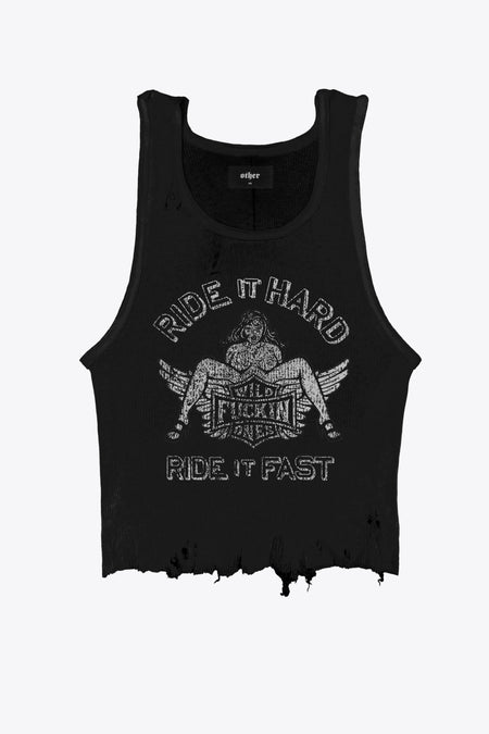 RIDE IT HARD DISTRESSED BEATER