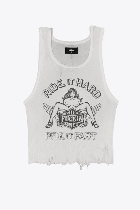 RIDE IT HARD DISTRESSED BEATER